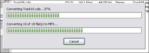 Converting DTS Audio CD tracks to MP3